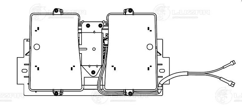 Вентилятор DAF 45FA отопителя салона LUZAR LFH 0901 LUZAR