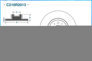 Тормозной диск передний C210R2013 C210R2013 CWORKS