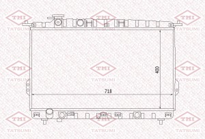 Радиатор охлаждения HYUNDAI Sonata 98- TGA1049 TGA1049 TATSUMI