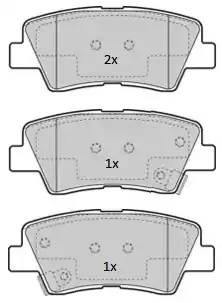 колодки дисковые задние!\ Hyundai Elantra/Solaris/Accent, Kia Soul all 09> FBP1846 FREMAX