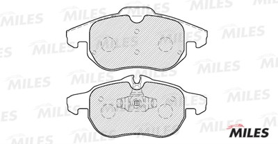 Колодки тормозные передние (без датчика) (Смесь Semi-Metallic) OPEL SIGNUM 03/VE E100169 MILES