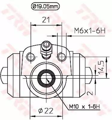 AUDI 80/VW GOLF II/III/POLO D=19.05mm / ЧУГУН BWD113 TRW