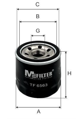 фильтр масляный!\ Mazda 323/3/626, Nissan Primera 1.3-2.2 89> TF6563 MFILTER AUTOMOTIVE FILTERS