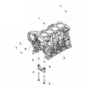 Болт крепления крышки коренного под-ка ГАЗ ISF 2.8, ISF 3.8, КАМАЗ ISBe (Haffen) 10047 HAFFEN
