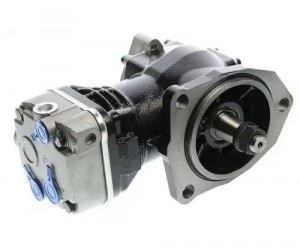 Компрессор МАЗ,ПАЗ дв.ЯМЗ-534 (1 цил.) жид. охлаж. без шкива 270л/мин. (-17) MEG 350-27-019 MEGA POWER