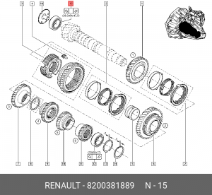 подшипник кп 8200381889 8200381889 RENAULT