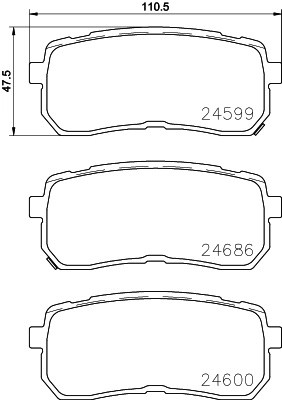 Колодки тормозные P30080 P30080 BREMBO