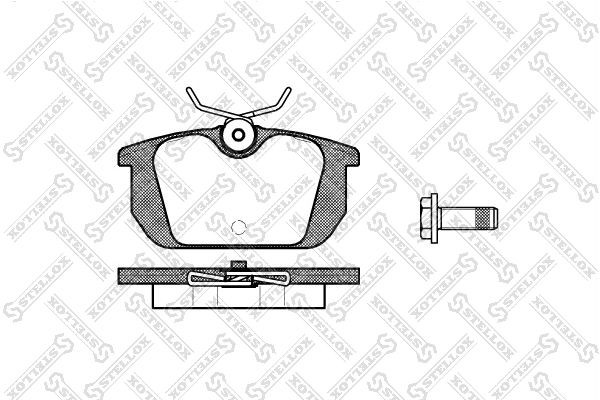 231 00=FDB409=571409B !колодки дисковые з.\ Fiat Tempra/Tipo, AR 145/146/155 92- 242-000-SX STELLOX