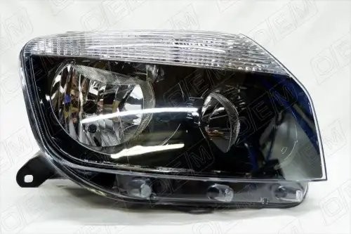 Фара правая Renault Duster 1 2011-2015, черная OEM0118FR OEMPARTS