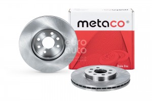 Диск тормозной передний вентилируемый 3050113 METACO