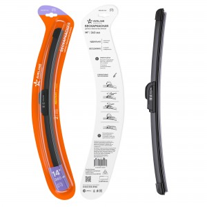 Щетка стеклоочистителя 360мм 14 бескаркасная, 1 адаптеркрючок 9х3 AWB-BKP-360 AWB-BKP-360 AIRLINE