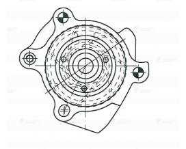 Насос водяной для ам VW Golf VI (08-),Tiguan (08-),Passat B7 (10-) 1.6TDI,2.0TDI LWP 1863 LUZAR