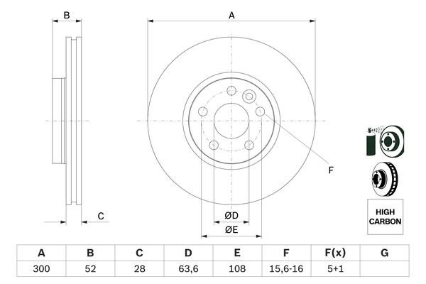 0 986 479 261 диск тормозной передний!\Ford Galaxy/S-max 1.8D-2.5, Volvo S60/S80 0 986 479 261 BOSCH