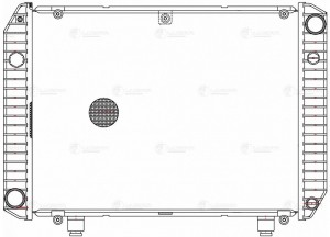 Радиатор ГАЗ-2217,33021 алюминиевый 2-х рядный Н/О (Heavy Duty) LUZAR LRC 0304 LUZAR