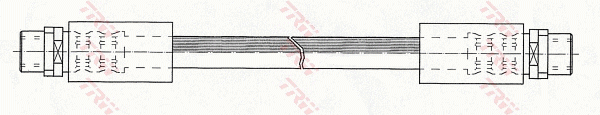 Шланг тормозной передний AUDI A4 (B5), A6 (C5), VW PASSAT (3B_) PHA294 PHA294 TRW