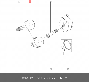 Фильтр масляный 8 200 768 927 RENAULT 8200 768 927 8200768927 RENAULT