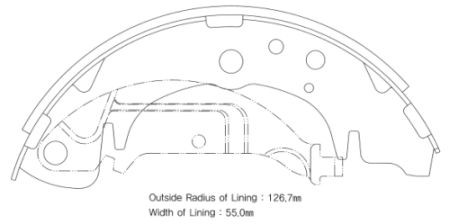 Колодки тормозные HYUNDAI Trajet (-06) KIA Carnival (-01) задние барабанные (4шт SA020 SANGSIN