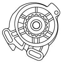 Насос водяной для а/м VW Transporter T4 (90-) 2.4D/2.5D (шкив 18 зуб.) (LWP 1844 LWP 1844 LUZAR