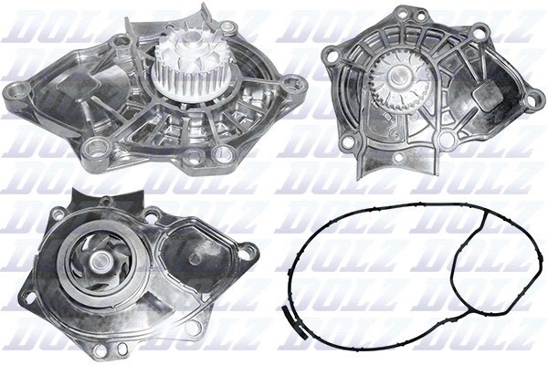 Насос водяной AUDI 1.8 TFSI 07 крышка пластик A233 A233 DOLZ