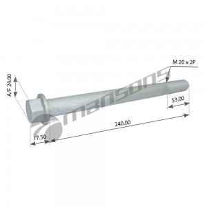 Болт крепления амортизатора M20X2X240 прочность 8.8 MFMF20240C1092 MANSONS