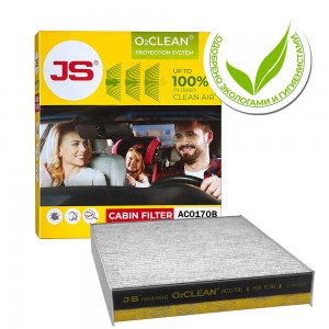 Фильтр салонный O2CLEAN VW TOUAREG 10- AC0170B AC0170B JS ASAKASHI