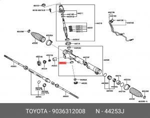ПОДШИПНИК ШАРИКОВЫЙ 90363-12008 TOYOTA