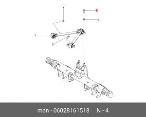Болт универсальный M22*1,5*65 MAN 06028161518 MAN