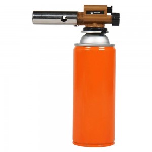 Горелка газовая с пьезоподжигом "AIRLINE" (под цанговый баллон, сопло D20*70 мм, ADGT012 AIRLINE