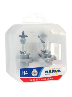 Лампа 12V H4 60/55W P43t-38 +50% бокс (2шт.) Range Power 50+ NARVA 488612100 NARVA