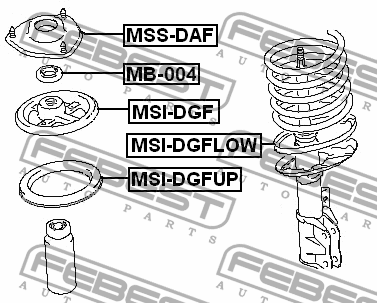 Опора переднего амортизатора MSSDAF FEBEST