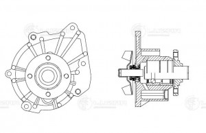 помпа!\ Toyota Hiace/Hilux/Land Cruiser/4 Runner 2.5TD/3.0TD 93> LWP 1941 LUZAR