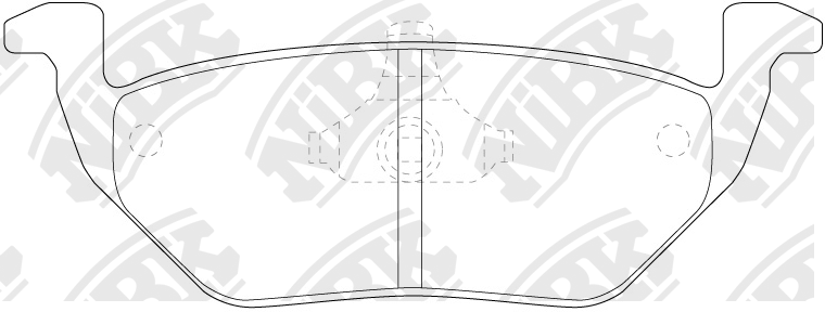 Колодки тормозные дисковые FORD MAVERICK/MAZDA TRIBUTE 2.3-3.0 01-  PN5808 PN5808 NIBK