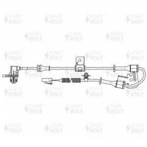Датчик ABS для а/м Hyundai Solaris (10-)/KIA Rio (11-) перед. лев. (VS-ABS 0802) VSABS0802 START VOLT