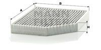 AUDI A4[B8] (2007>)/A5/S5 (2008>)/Q5 (2008>) УГОЛЬНЫЙ CUK2450 MANN FILTER
