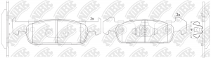Колодки тормозные дисковые RENAULT Logan II 12- PN43002 PN43002 NIBK