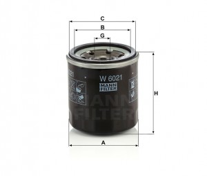 CHEVROLET AVEO (2004>) 1.0L / 1.2L W6021 MANN FILTER