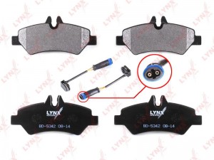 Колодки тормозные задние подходит для MB Sprinter 1.8-3.5 06, VW Crafter 2.0D-2. BD-5342 LYNXAUTO