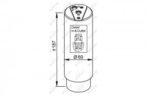 Осушитель кондиционера TOYOTA Corolla 1.3 92- 33327 33327 NRF