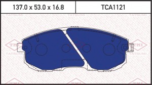 Колодки тормозные дисковые передние NISSAN Juke/Teana/Tiida 03- TCA1121 TCA1121 TATSUMI