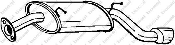 Глушитель CHEVROLET Captiva (07-) задняя часть BOSAL 128-005 BOSAL