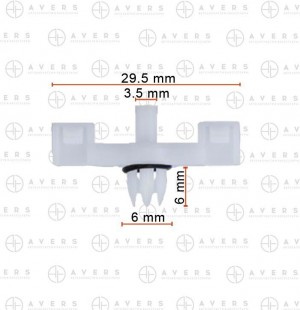 Пружинный зажим 7L0853547A AVERS