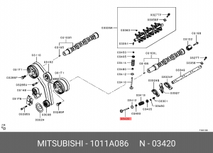 КЛАПАН ВПУСКНОЙ 1011A086 1011A086 MITSUBISHI