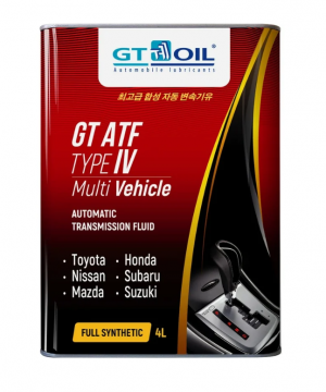 Масло трансмиссионное ATF T-IV Multi Vehicle 4л GT OIL 8809059407912 GT OIL