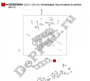 ПРОКЛАДКА ГБЦ HYUNDAI ELANTRA (06-11) DEBZ0094 DEPPUL