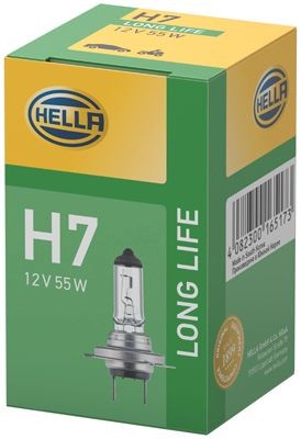 Лампа галогенная H7 12V 55W "Hella" Long Life (PX26d) 8GH007157-201 HELLA