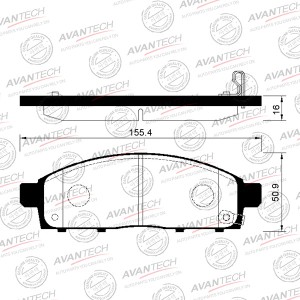 Колодки тормозные дисковые Avantech передние AV179 AVANTECH