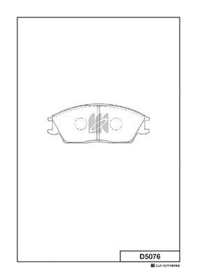 Колодки тормозные дисковые Hyundai Accent -06 D5076 D5076 MK KASHIYAMA