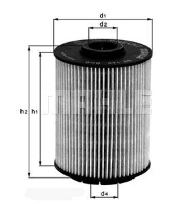 Фильтр масляный VW Touareg (02-06) (4.2) MAHLE OX356D MAHLE KNECHT