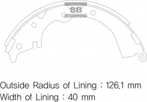 Колодки тормозные TOYOTA Hilux (05-) задние барабанные (4шт.) SANGSIN SA166 SANGSIN