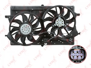 RF-1654 Вентилятор радиатора с кожухом LYNXauto RF1654 LYNXAUTO